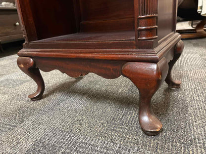 Solid Mahogany Nightstand with Queen Anne Legs