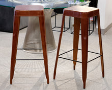Pair of William Sonoma Industrial Bar Stools