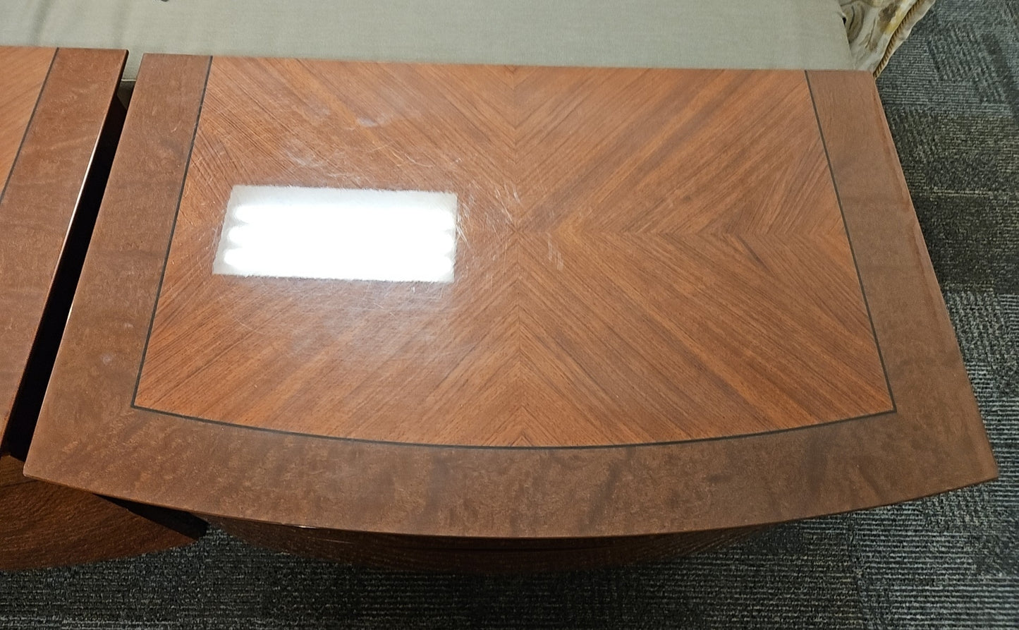 Excelsior Pair of Lacquer Nightstands