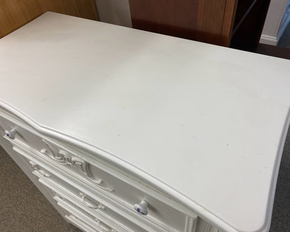 Disney Enchanted Princess Ivory 4 Drawer Chest with Bow Accents