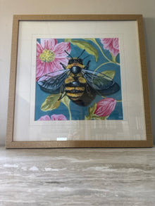 'Bee On Wall' Framed Print