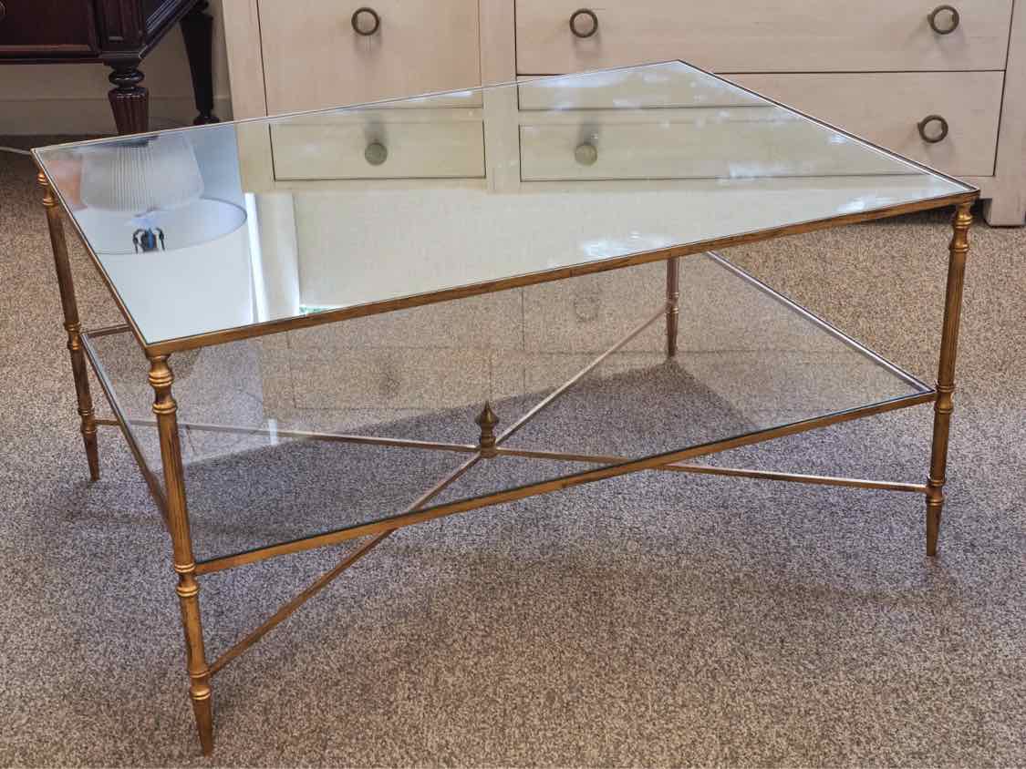 Uttermost 'Henzler' Brass Cocktail Table