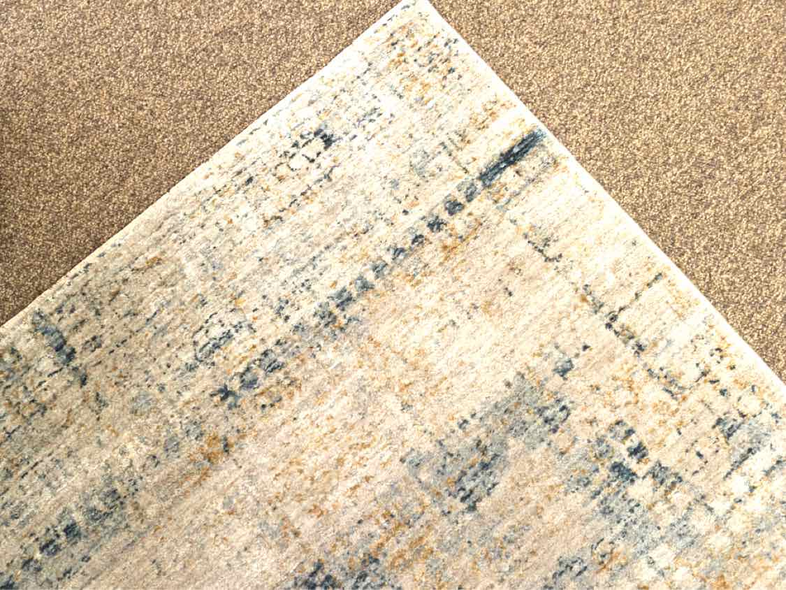 Gray Blue & Beige Area Rug
