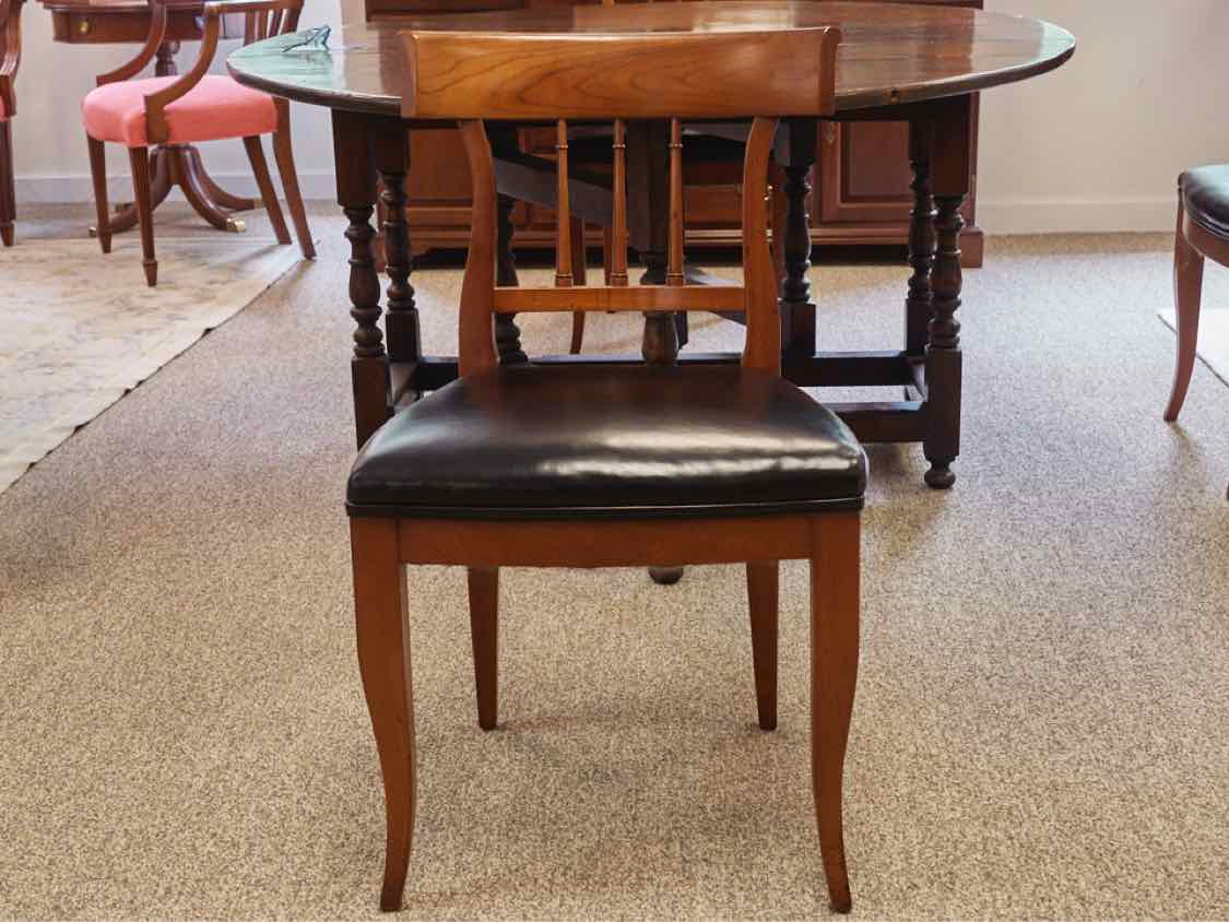 Set of Four Kindel Cherry French Regency Dining Chairs