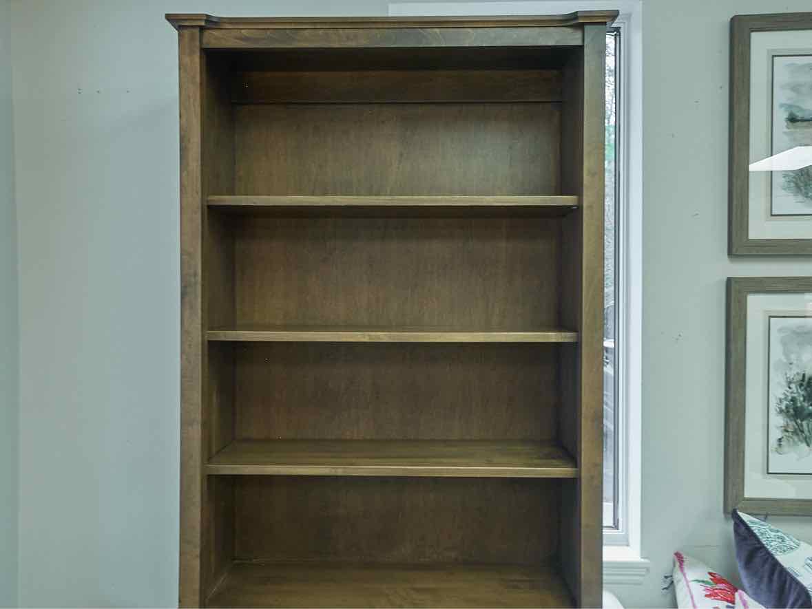 Gat Creek Monaco Bookcase in Maple with Classic Bean Finish