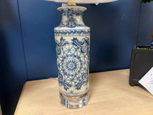 Blue and White Porcelain Phoenix Birdcanton Vase Lamp