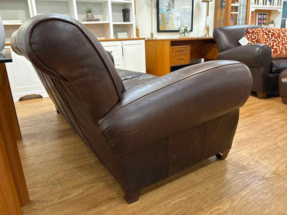 Pottery Barn 'Manhattan' Leather Sofa