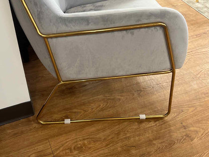 Zuo Modern 'Nadir' Grey Velvet Chair