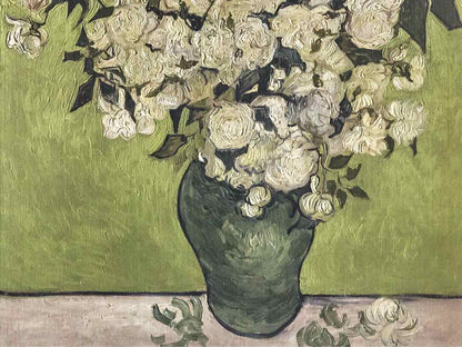 Giclee Canvas of Van Gogh's Vase of Roses Wall Decor