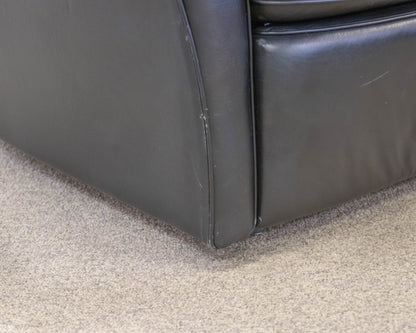 Recliner in Black Leather