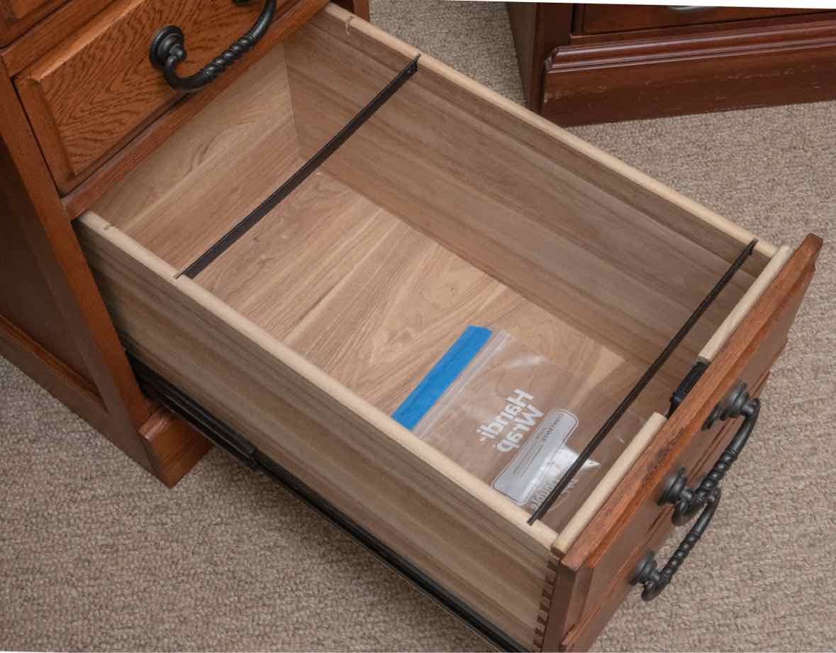 American Lifestyle Oak  15 Drawer, Mail Slots  Roll Top Desk