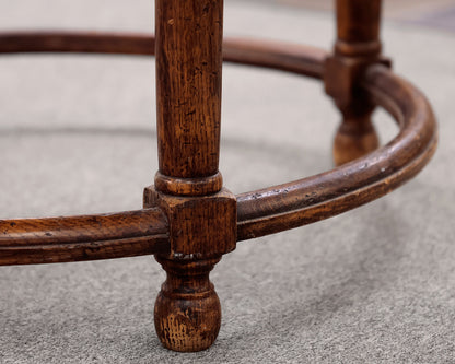 Rustic Round Wooden Side Table