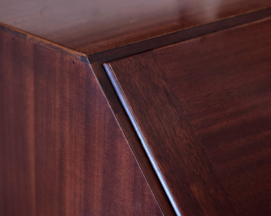Mahogany Serpentine-front Claw Footed Secretary Desk