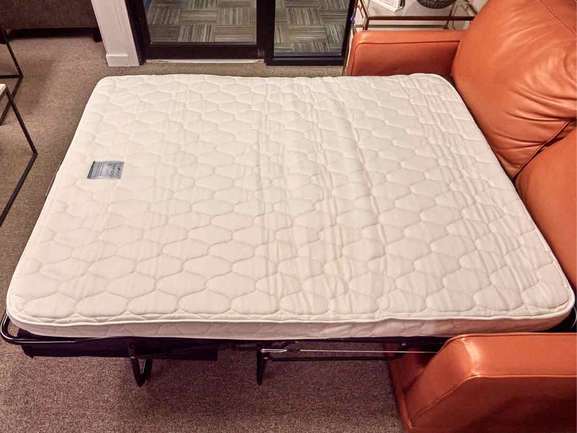 La-Z-Boy Kennedy Full-Size Sleep Sofa in Cognac Leather