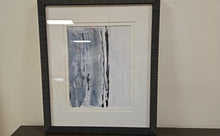 'At the Dawn D' Abstract with Distressed Black Frame