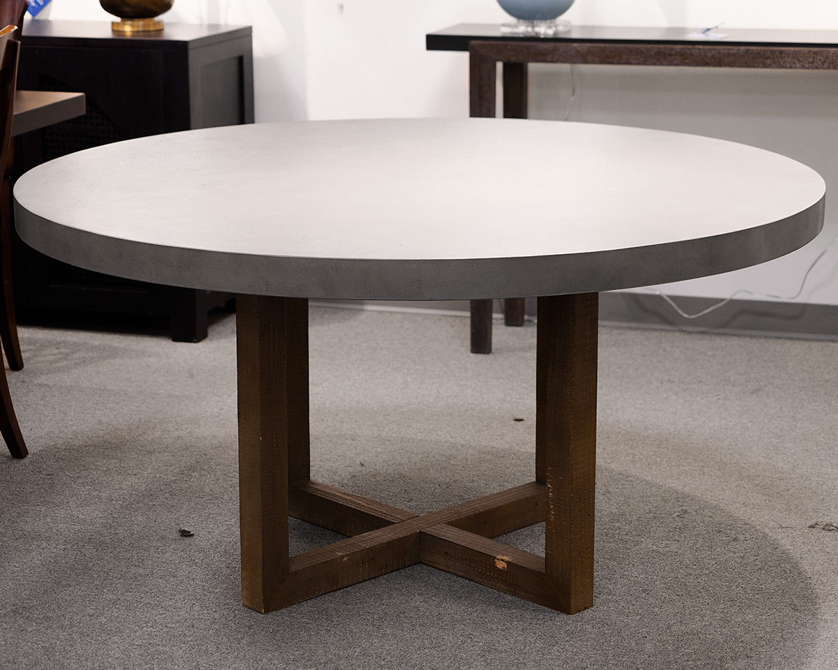RH "Heston" Concrete Dining Table