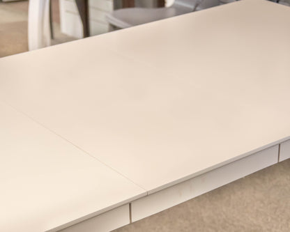 Gat Creek Everyday Dining Table with Leaf in Classic Santa Barbara Paint Finish