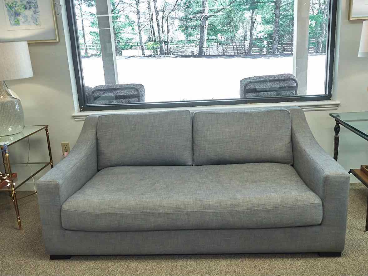 Restoration Hardware 'Belgian' Slope Arm Sofa in Graphite Grey