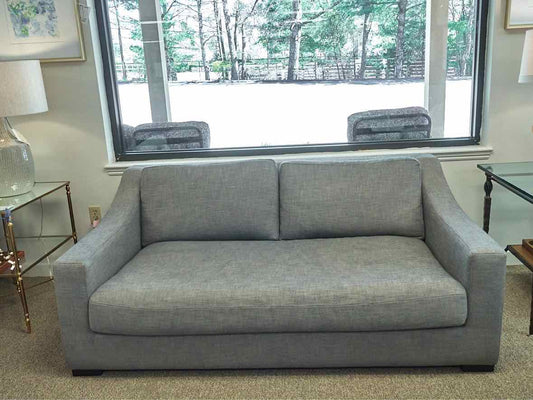 Restoration Hardware 'Belgian' Slope Arm Sofa in Graphite Grey