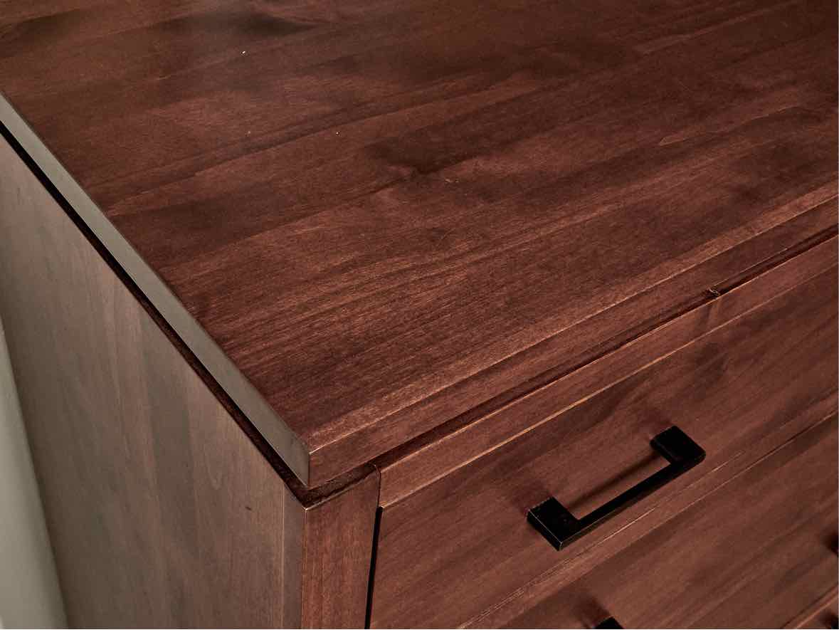 Archbold Furniture Birch 5 Drawer Chest in Cherry Finish