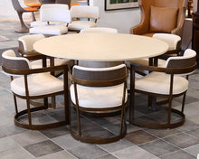 Palacek Conrad 60" Dining Table & Set of 6 Conrad Arm Chairs