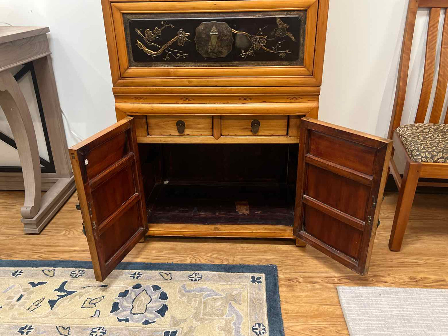 Antique Chinese Campaign Style Dresser