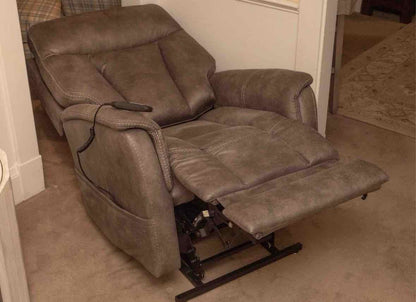 Warehouse M Furniture Bernie & Phil  Altra Suede Power Lift  Chair