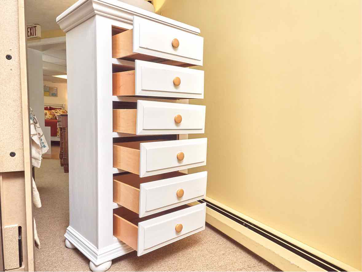 American Made 6 Drawer Lingerie Chest in Wildwood White Finish – Furniture  Consignment Gallery