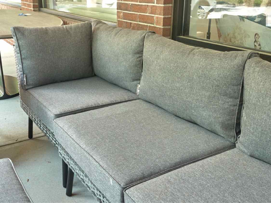 Three Season Gray Wicker Outdoor Sofa & Chair Set