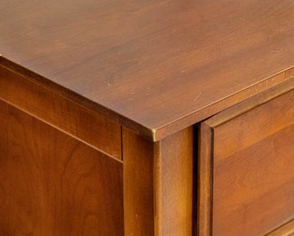 Thomasville Impressions Triple Dresser in Cherry with Wood Pulls