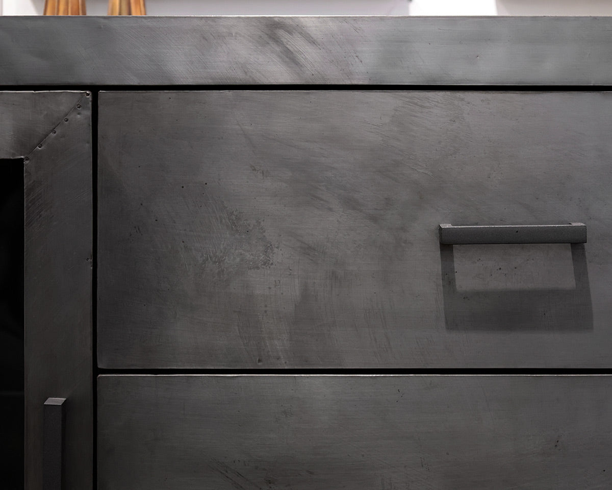 Restoration Hardware La Salle Metal Wrapped Sideboard