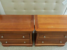 Pair of Stanley Louis Phillipe Style Cherry Nightstands