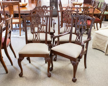 Set of Six Ethan Allen Chippendale Dining Chairs