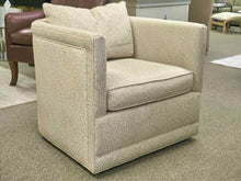 Pair of Boston Interiors Swivel Barrel Chairs in Cheetah Print