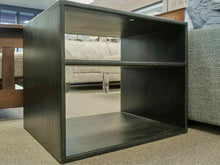 Pair of Pine Open Shelf Side Tables in Dark Finish