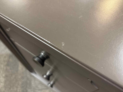Charcoal 3-Drawer Nightstand