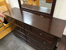 9-Drawer Dresser and Mirror in Espresso