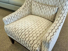 Lee Jofa Contemporary Lounge Chair in Check Upholstery