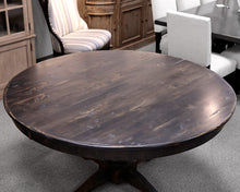 Canadel Distressed Black Round Kitchen Table