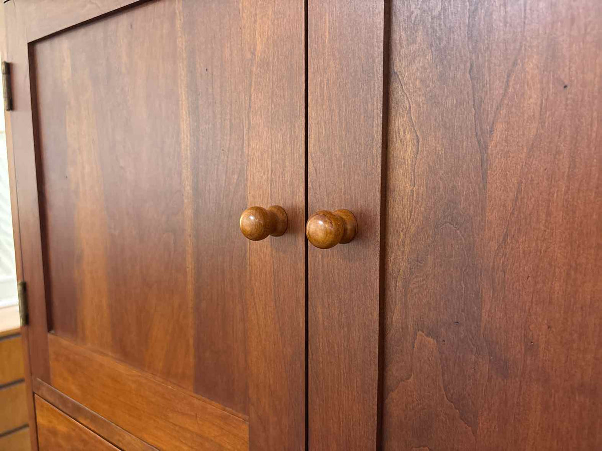 Tom Seely Cherry 6-Drawer Door Chest