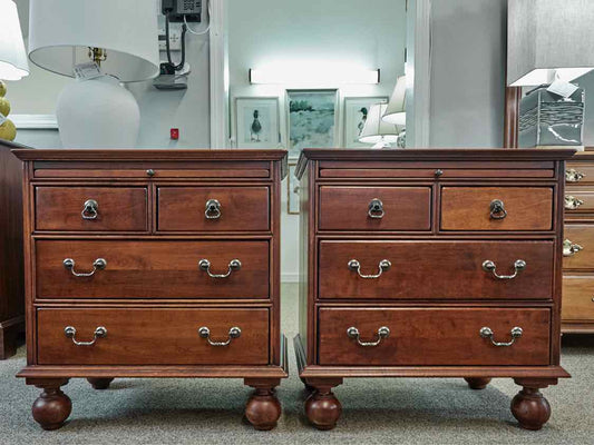 Pair of Bob Timberlake for Lexington Cherry Four Drawer Bedside Chests