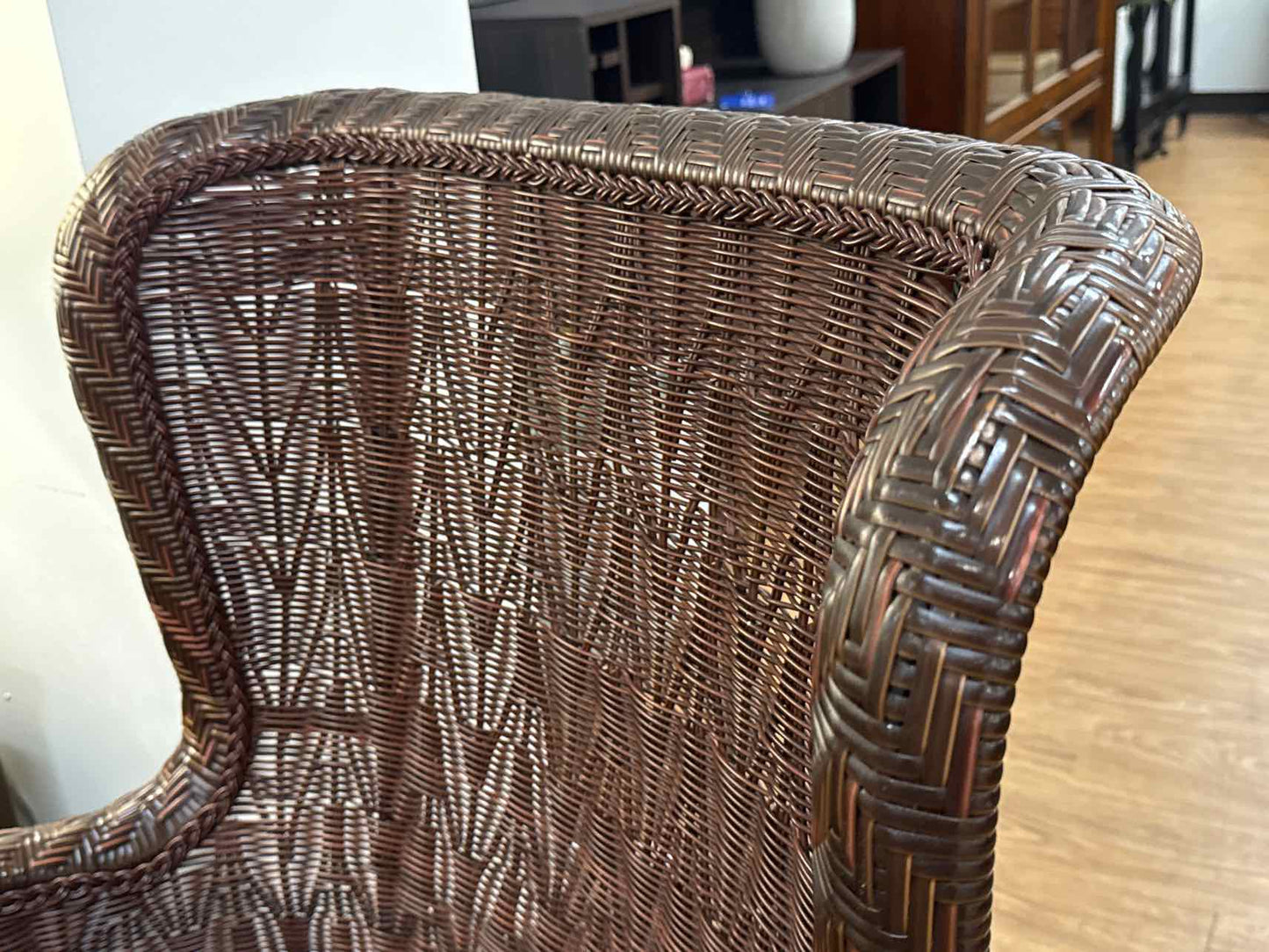 Pair of Pier 1 Imports Wicker Dining Chairs