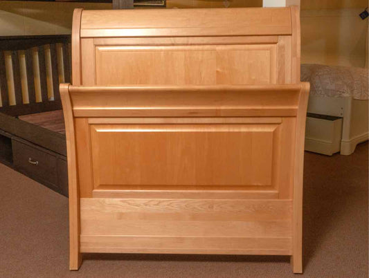 Stanley  Twin Maple Panel Back Sleigh Bed