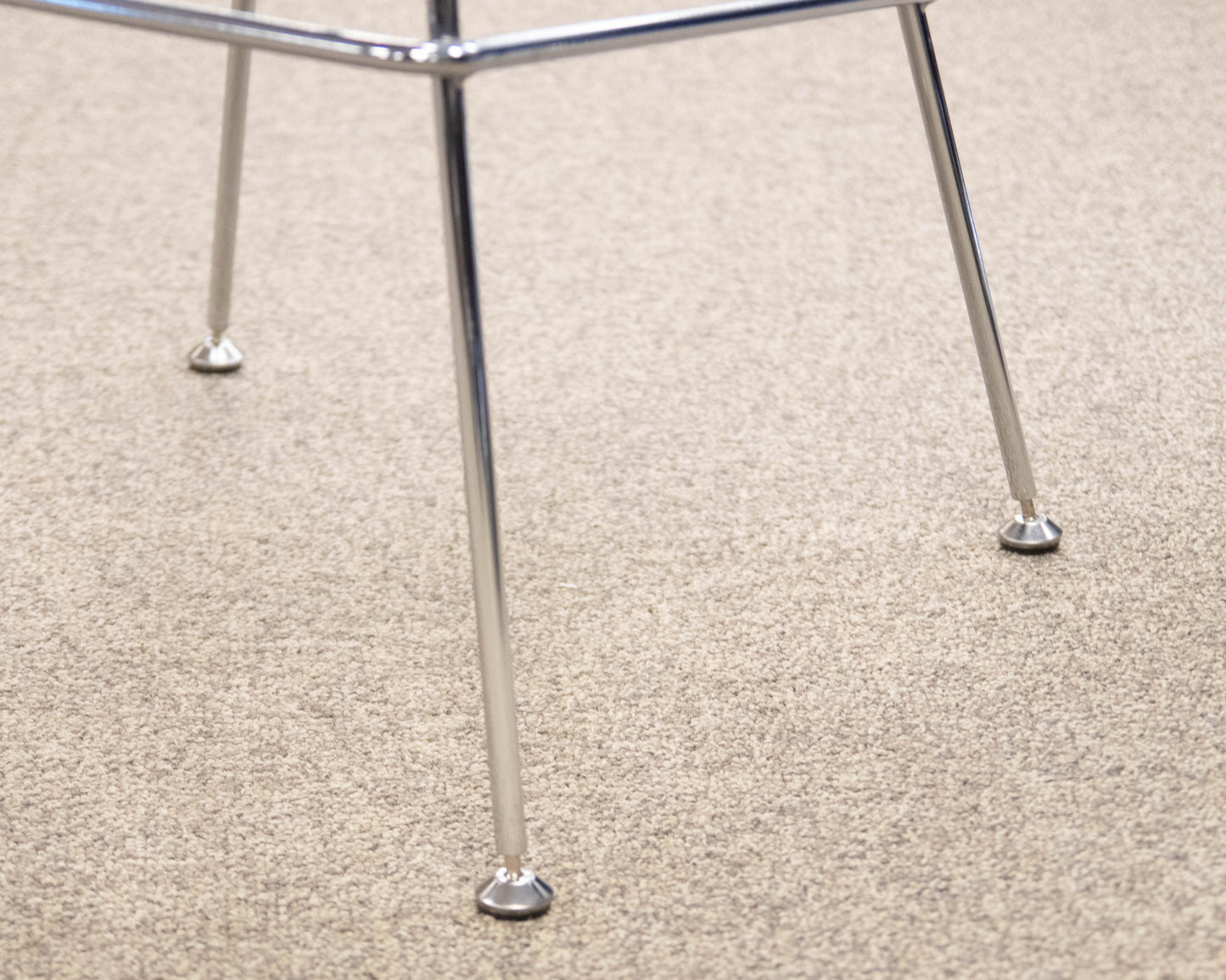 Pair of Chrome Wire Design Bar Stools