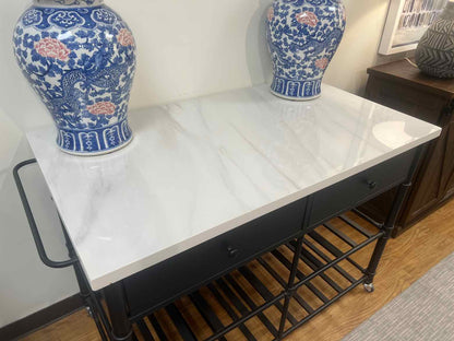White Marble Top Island