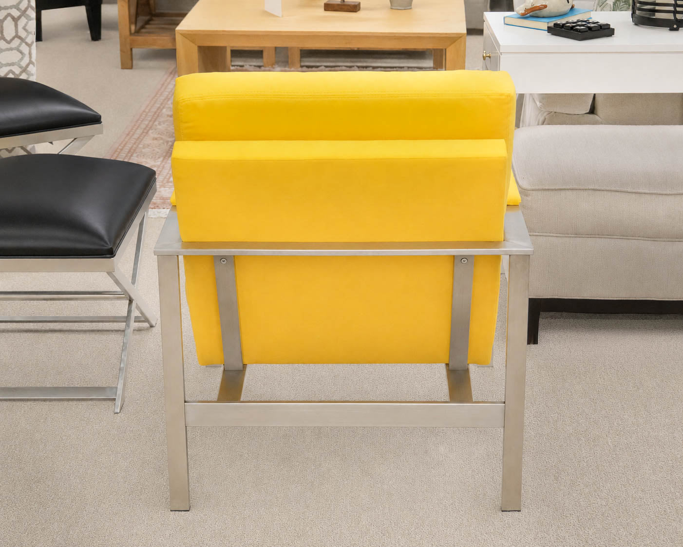 Pair of Ethan Allen 'Jericho' Mid Century Style Arm Chairs