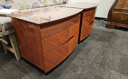Excelsior Pair of Lacquer Nightstands