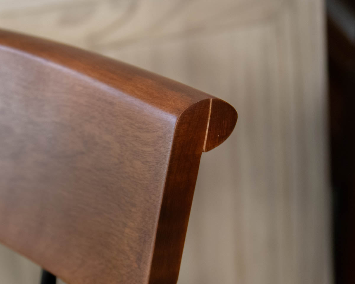 Maple & Black Arm College Office Chair