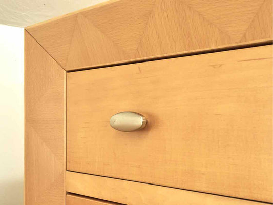 Poplar Wood 6 Drawer Contemporary Chest