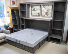 Bourne International Queen Murphy Bed W/ Bookcases
